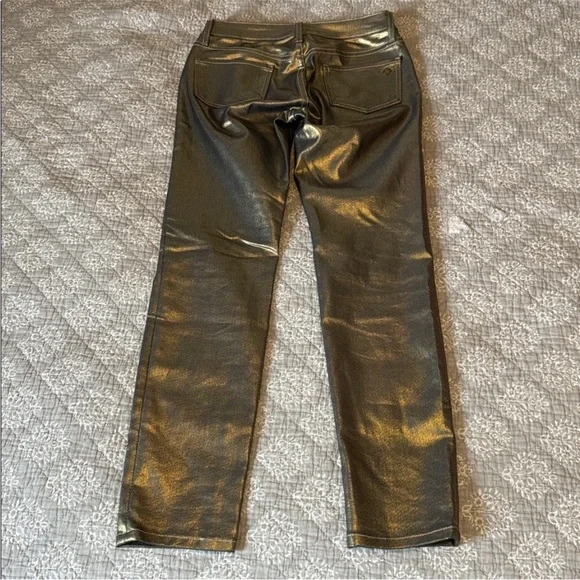 Kate Spade Broome Street Gold Shimmer Jeans - Picture 2 of 4